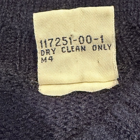 VTG 90s GAP Argyle Wool Sweater Navy V Neck Preppy Ivy Dad Core Mens M Academia - Picture 7 of 7